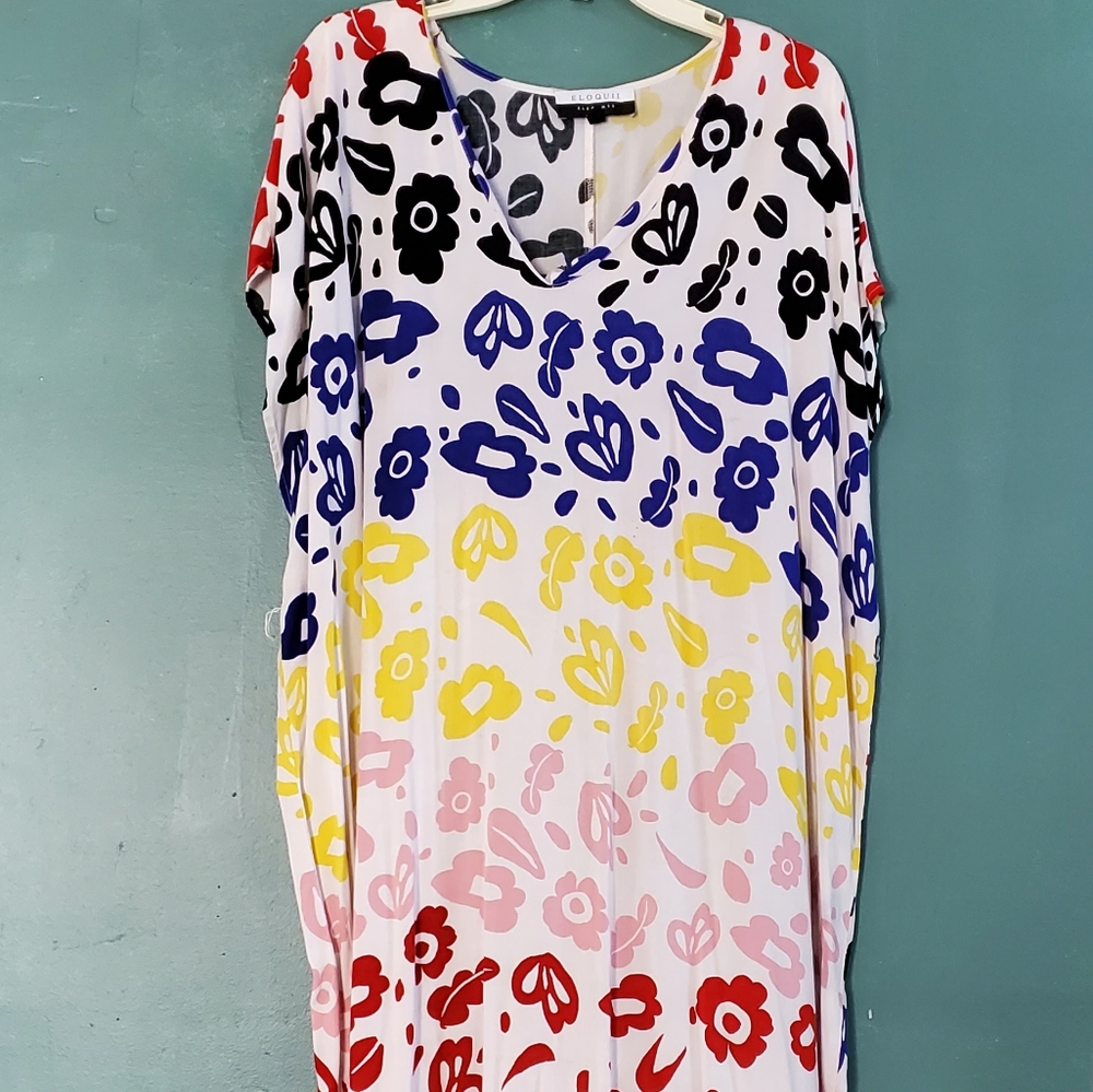 Eloquii Elements Multicolor Leopard Print Self Ti… - image 2